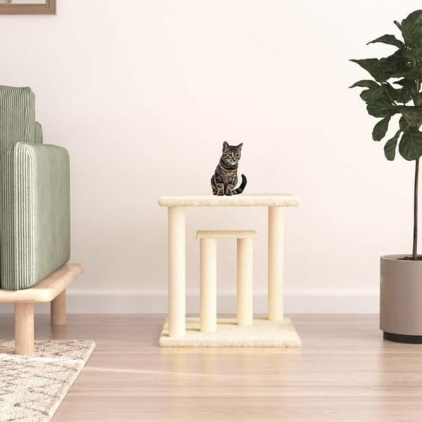Maison Exclusive - Katte træer med creme platforme 50 cm