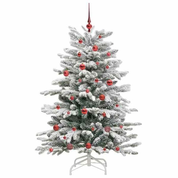 Konstgjord julgran - EXKLUSIV HEM - 150 cm - Vit - Ledade grenar - USB LED-belysning Vit