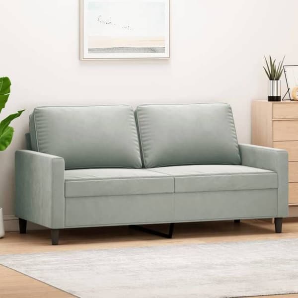 Maison Exclusive - 2-personers Sofa Lys Grå 140 cm Velour