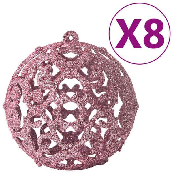 Maison Exclusive - Sæt med 100 stk. julekugler i rosa