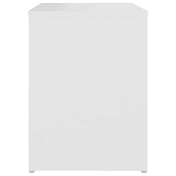 Maison Exclusive - Sängbord vit 40x30x40 cm ingenjörsträ Matt vit