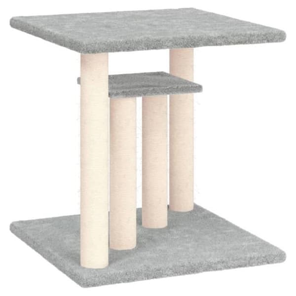 Maison Exclusive - Kattträd med ljusgrå plattformar 50 cm