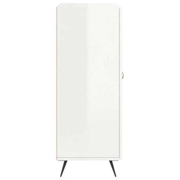 Maison Exclusive - Hvid glans buffet 69,5x34x90 cm Ingeniørtræ Vit