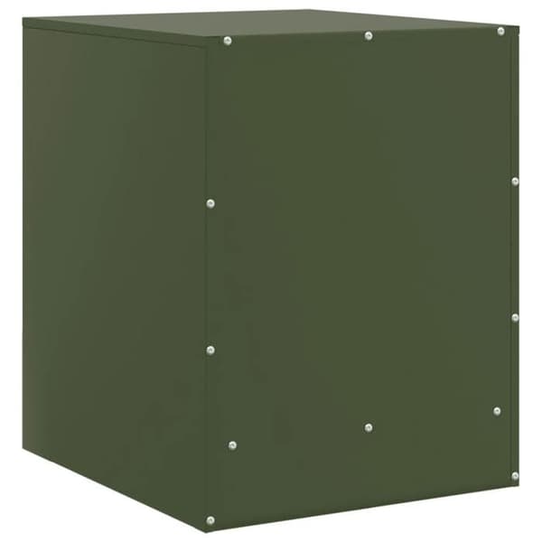 Maison Exclusive - Natborde 2 stk olivengrøn 34,5x39x44 cm stål