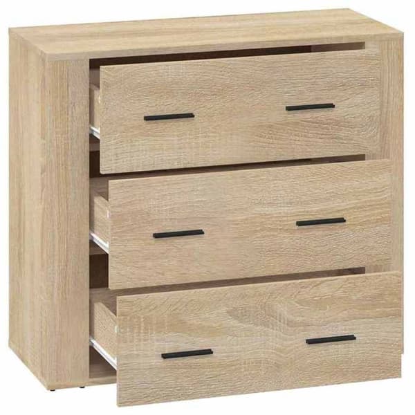 Maison Exclusive - Buffet Eg sonoma 80x33x70 cm Ingeniørtræ
