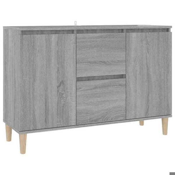 Maison Exclusive - Buffé Sonoma grå 101x35x70 cm Ingenjörsträ Gris Sonoma
