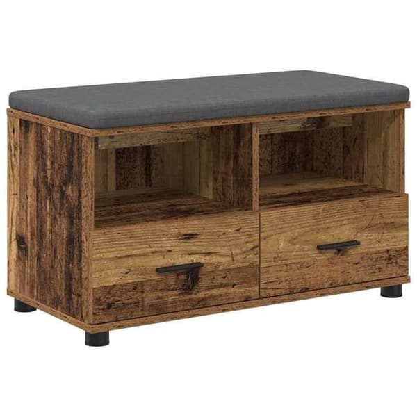 Maison Exclusive - Vanha puinen eteispankki 80 x 38 x 46 cm Svart