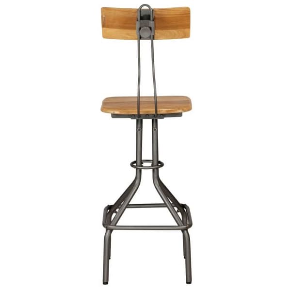 Maison Exclusive - Barstolar set om 2 i massivt återvunnet teak