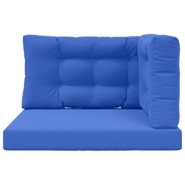 Udendørs pude - EKSKLUSIV HUS - 80 x 80 cm - Polyester - Kongeblå - Lynlås betræk kungsblå