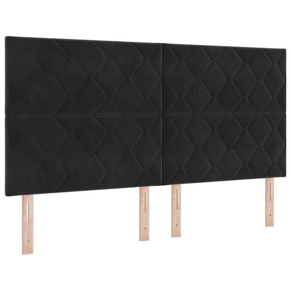 Maison Exclusive - Sort Hovedgærde 180 cm Velour