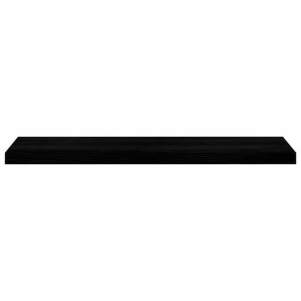 Trappe - EKSKLUSIV HUS - 100x25x2 cm - Massiv eg - Brun-sort - Sæt af 2 brun-svart