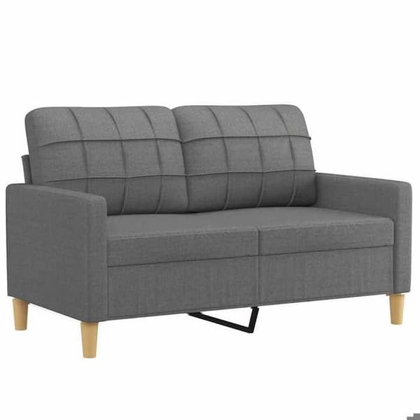 Maison Exclusive - Soffa 2-sits Grå mörk 120 cm Tyg