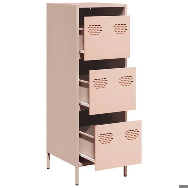 Maison Exclusive - Buffé hög rosa 39x35x103,5 cm stål