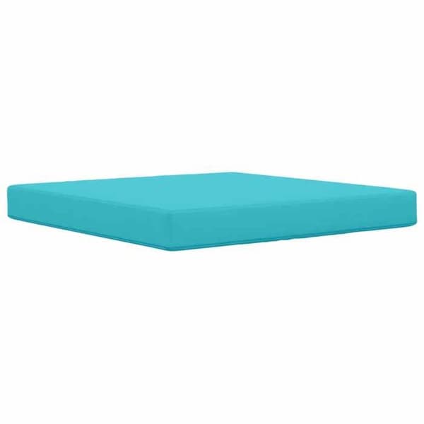 Utomhus kudde - EXKLUSIV HEM - 80 x 80 cm - Polyester - Avtagbart blixtlåsöverdrag - Skumfyllning Turkos