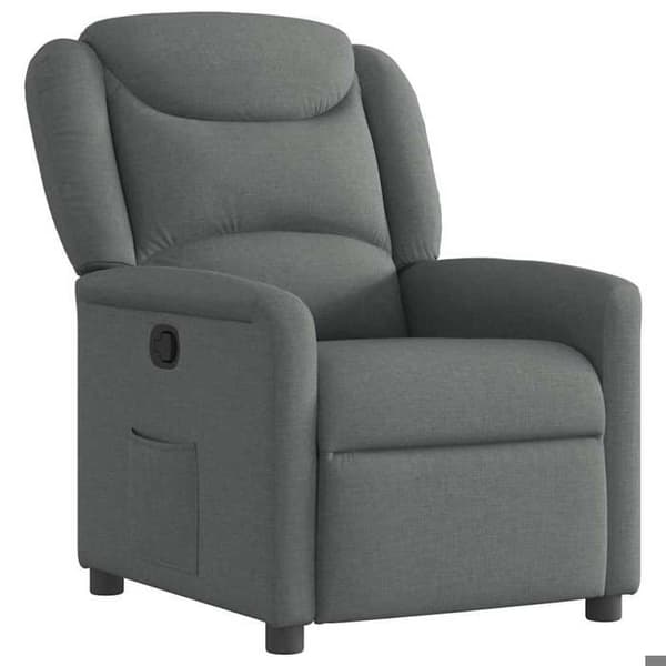 Maison Exclusive - Grått tyg reclinerfåtölj