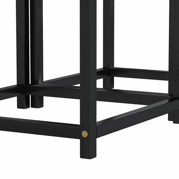 Maison Exclusive - Tebord 2 st MDF Svart och gul
