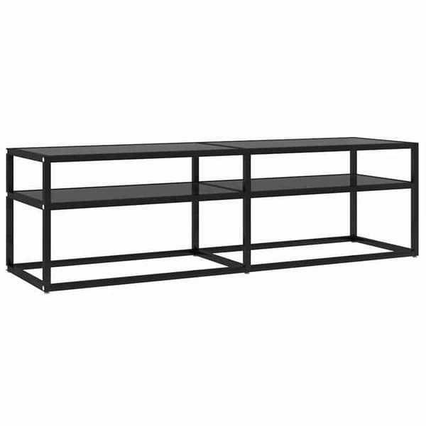 Maison Exclusive - TV-møbel Sort 140x40x40,5 cm Tempereret glas