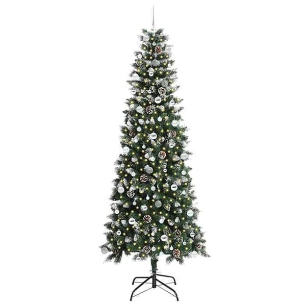 Kunstig juletræ - EKSKLUSIV HUS - Moderne - 240 cm - Grøn - Varm hvid LED USB Grön