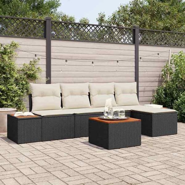 Maison Exclusive - 6-delars trädgårdsoff-set 5-sits