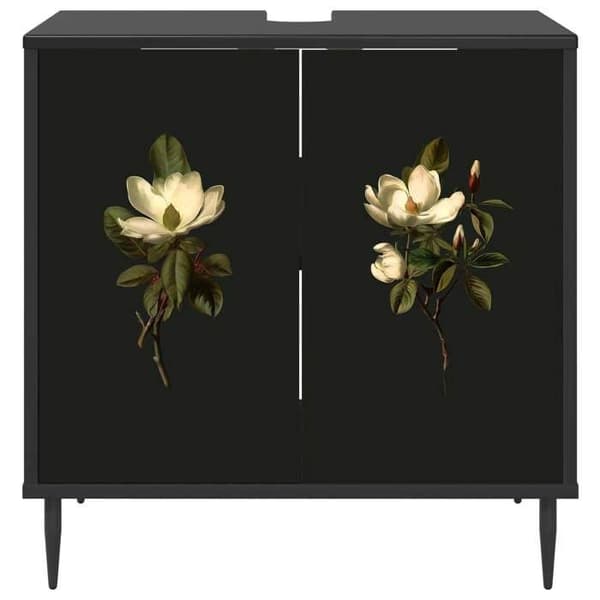 Maison Exclusive - Badeværelsesskab BREMEN Sort eg 60 x 40 x 61 cm