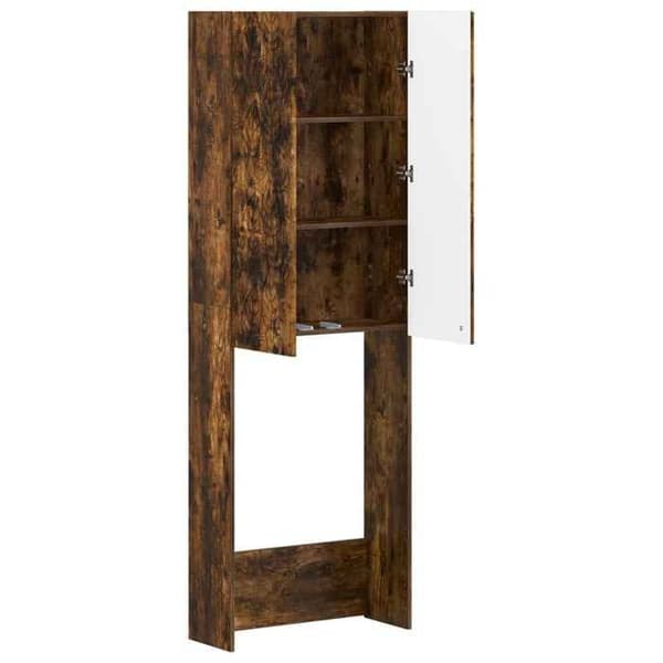 Maison Exclusive - Toilettskabe DELFT Røget eg 66 x 25,5 x 190 cm