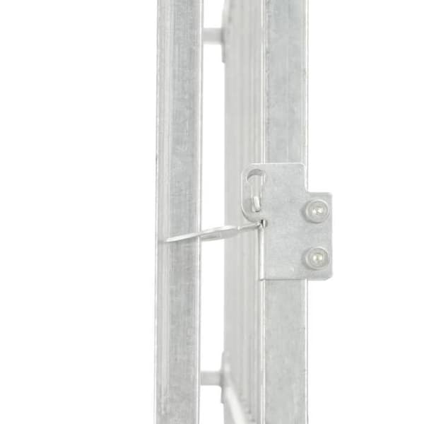 Maison Exclusive - Udendørs hundehus 150 x 150 x 185 cm Silver