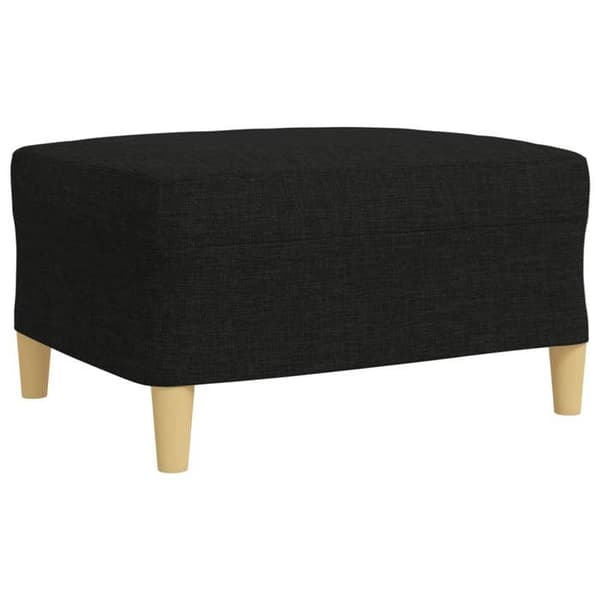 Maison Exclusive - 3 kpl:n sohvasetti mustalla kangaspuffilla