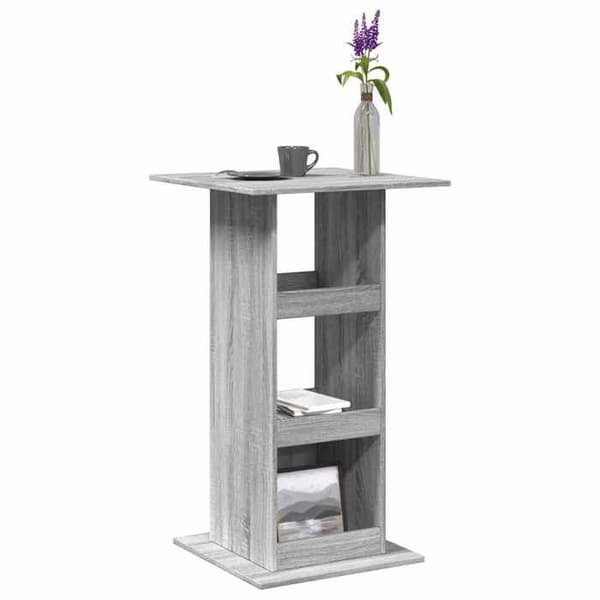 Maison Exclusive - Barbord med förvaring sonoma grå ingenjörsträ