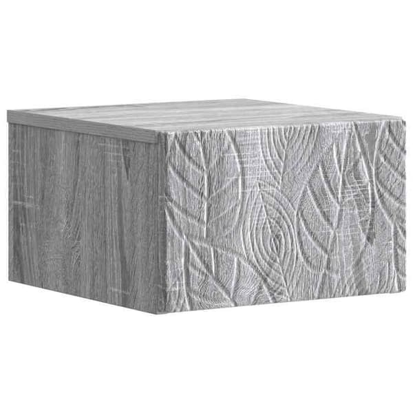 Maison Exclusive - Väggmonterat sidobord 2 st Sonoma grå 34,5 x 33 x 20 cm