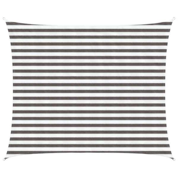 Maison Exclusive - Skuggnät 2,5 x 4 m HDPE Rektangulär Ljusgrå och Vit