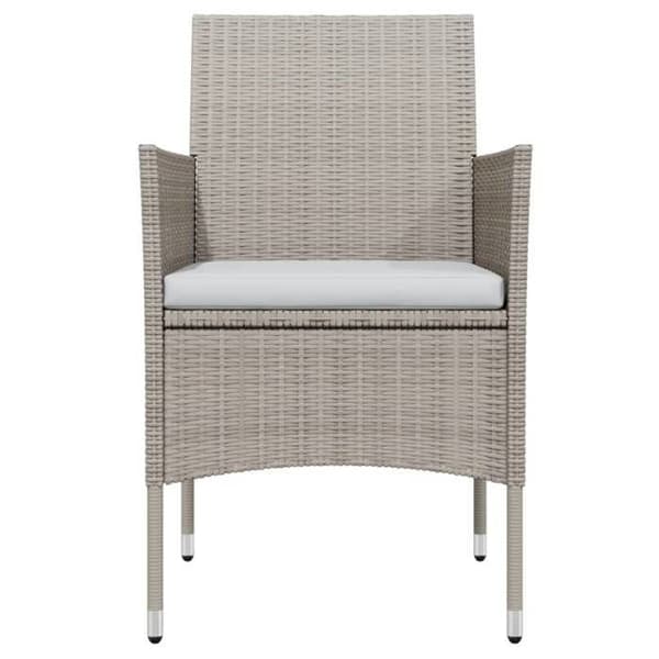 Maison Exclusive - Puutarhakalustesarja tyynyillä 7 kpl Beige/musta