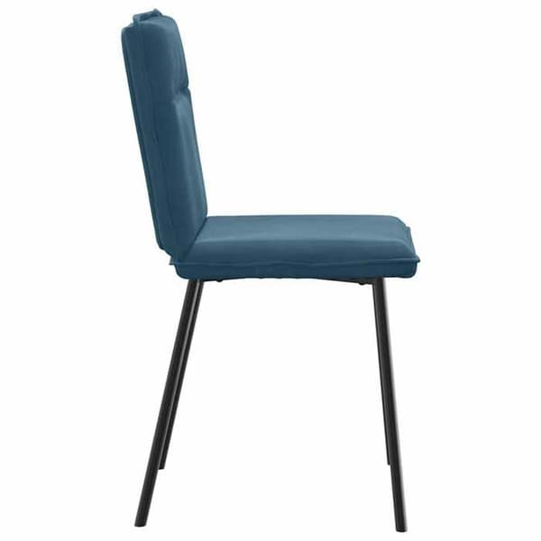 Maison Exclusive - Matstolar set om 6 blå sammet