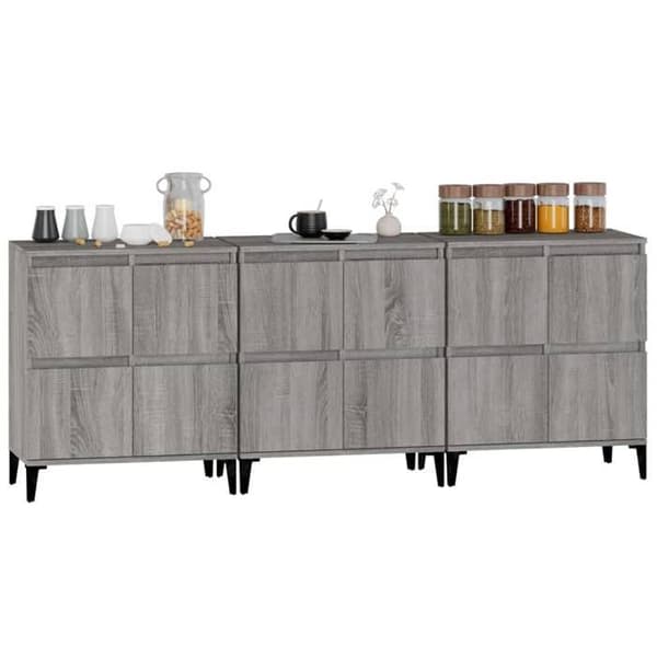 Buffet - Maison Exclusive - Grå - Ingeniørtræ - 60×35×70 cm