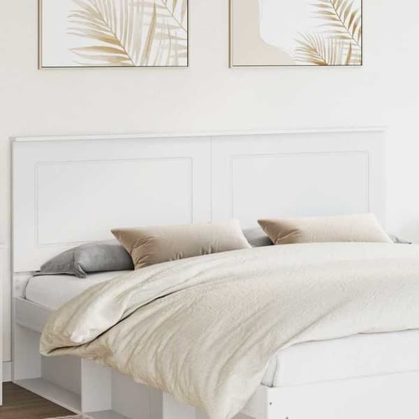 Maison Exclusive - Vit sänggavel 100 cm Ingenjörsträ
