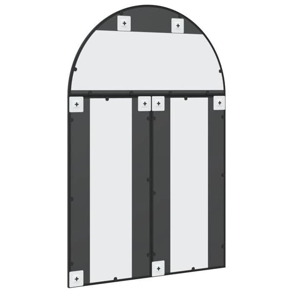 Maison Exclusive - Svart väggspegel 80x120 cm järnbåge