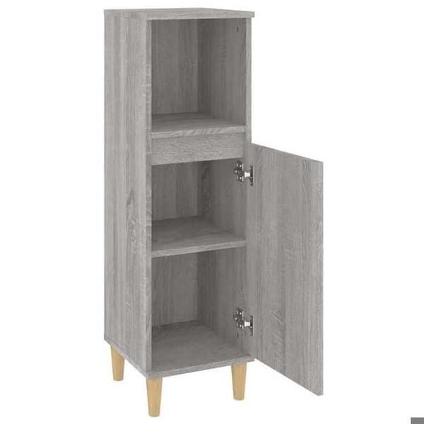 Maison Exclusive - Sonoma harmaa kylpyhuonekaappi 30x30x100 cm