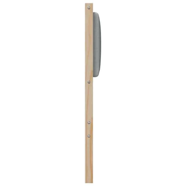 Hovedgærde - EKSKLUSIVT HUS - Minimalistisk model - massiv fyr - mat finish - grå bagpanel Ljusgrå (bakpanel)