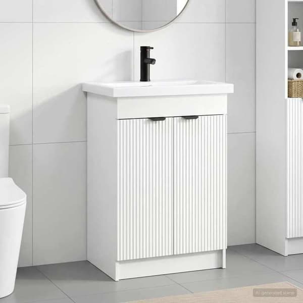 Maison Exclusive - Badeværelsesmøbel sæt Hvid 78,5 x 37,5 x 81 cm
