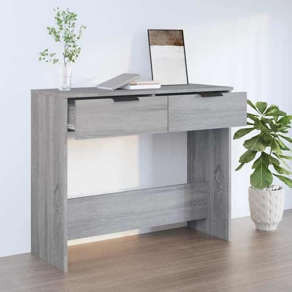 Maison Exclusive - Consolebord Sonoma grå 90x36x75 cm Ingeniørtræ