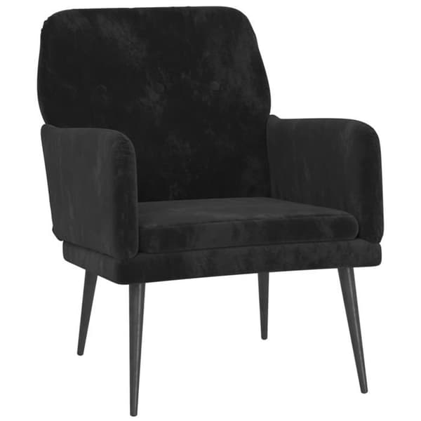 Maison Exclusive - Musta nojatuoli 62x79x79 cm sametti