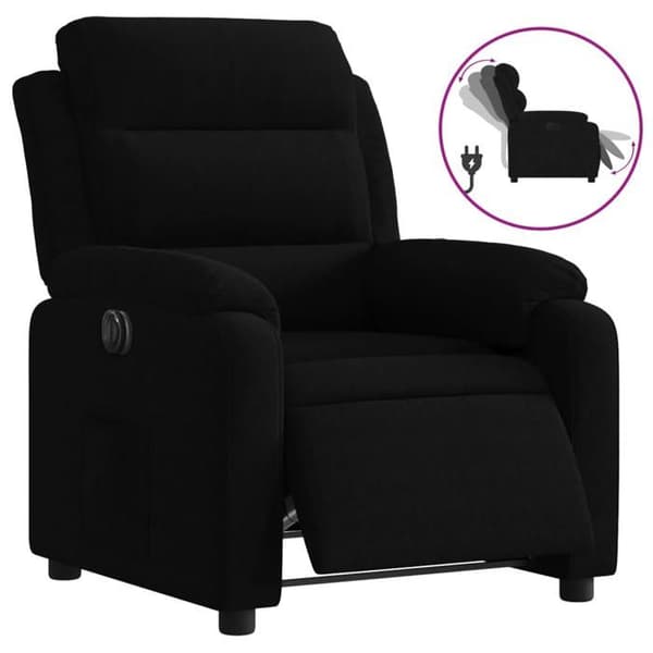 Maison Exclusive - Elektrisk vippe stol i sort velour