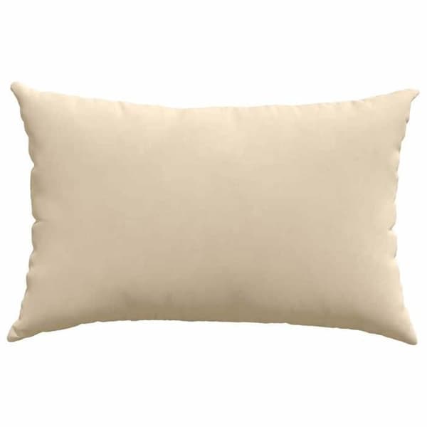 Soffkuddar - EXKLUSIVT HEM - 2 st 60 x 40 cm - Kräm - Dragkedja - Polyesterfyllning Grädde