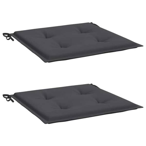 Maison Exclusive - Trädgårdsstolskuddar set om 2 antracit 40x40x3 cm