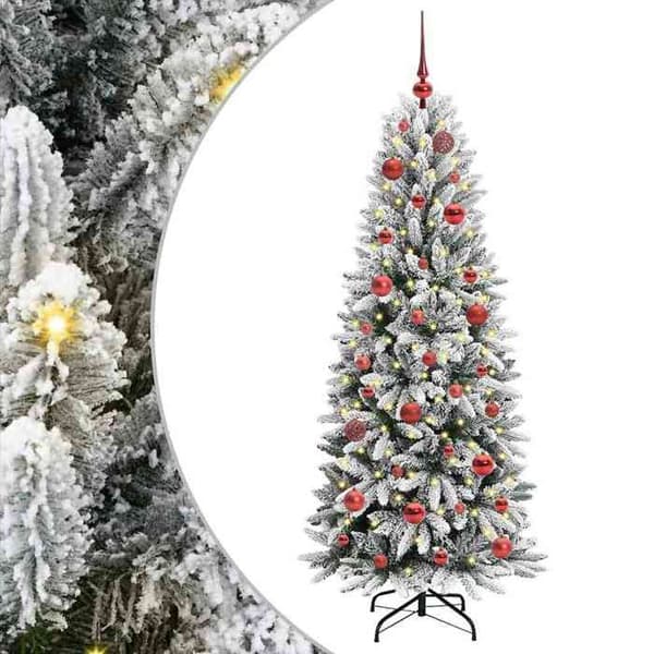 Maison Exclusive - Konstgjord Julgran Vit 150 cm Vit