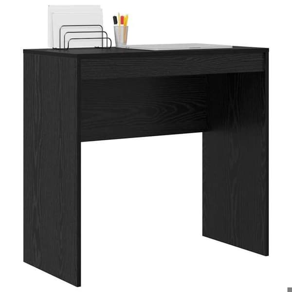 Maison Exclusive - Kontor Sort egetræ 80 x 40 x 76 cm svart ek