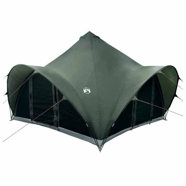Maison Exclusive - Tipi Tält 6.0 personer Grön armé Polyester och Stål
