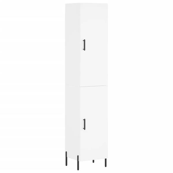 Maison Exclusive - Buffé hög Vit 34,5x34x180 cm Ingenjörsträ Vit