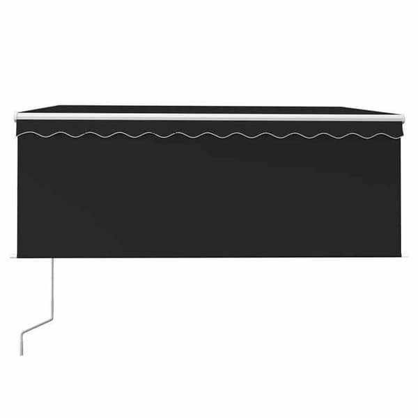 Maison Exclusive - Automatisk markis med vindsensor och LED 3x2,5 m Antracit antracit
