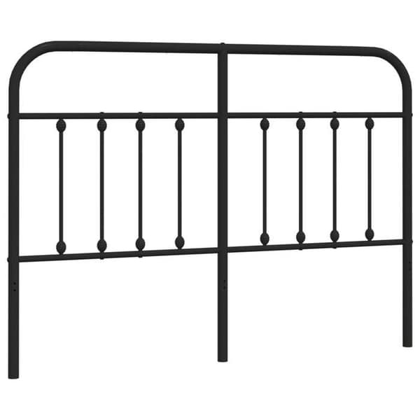 Maison Exclusive - Musta metallinen sängynpääty 140 cm
