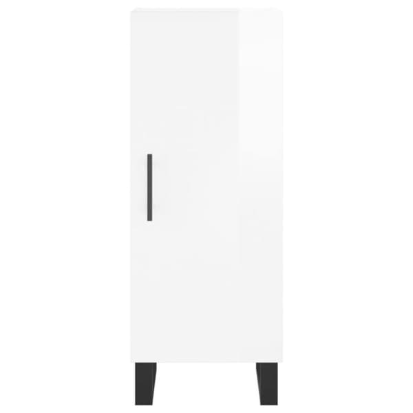 Maison Exclusive - Hvid glans buffet 34,5x34x90 cm Ingeniørtræ Vit